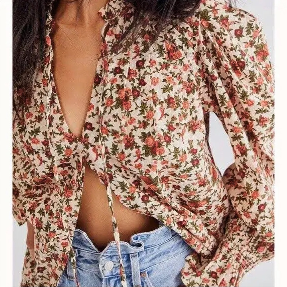 Free People - Meant to Be Blouse - NWOT - Picture 7 of 8